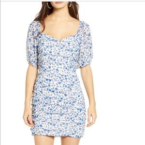 All in Favor Sasha Ruched Mini Dress